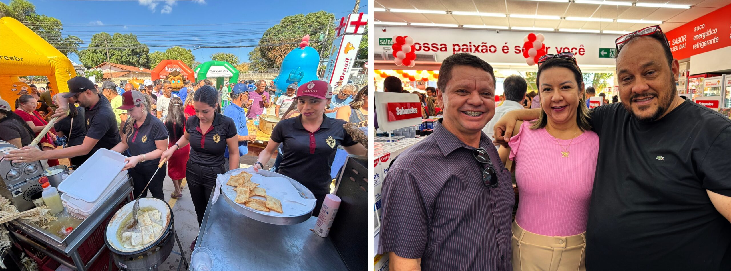 Os irmãos Guedes, fiéis ao exemplo do pai, receberam a todos com simpatia e generosidade, participando ativamente de cada momento.