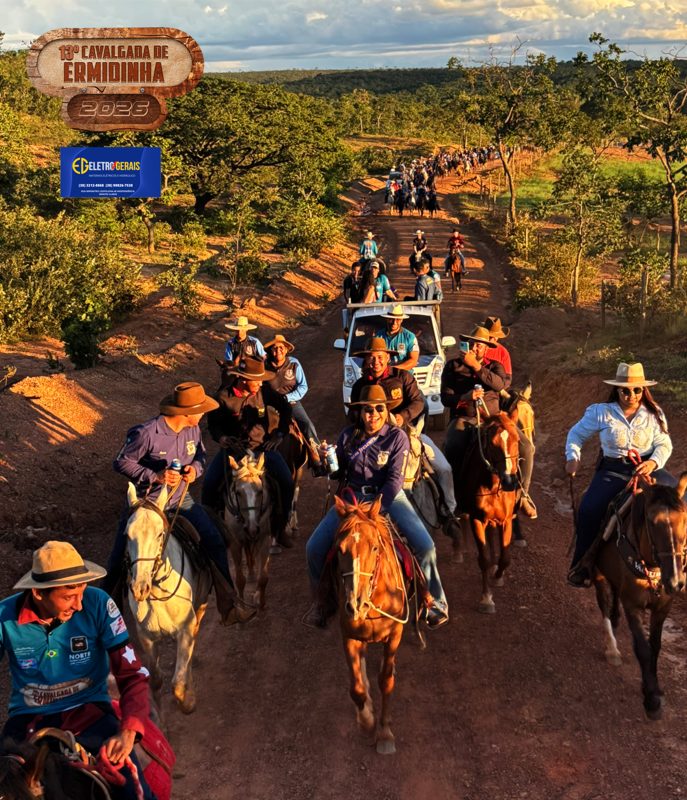 Durante o percurso, cavaleiros e amazonas cruzaram estradas de terra em um cenário que convida à contemplação. Ali, o tempo desacelera — e a experiência vai além do deslocamento: torna-se sensorial, afetiva e cultural.